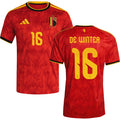 Belgium Koni De Winter 16 Home Soccer Jersey World Cup 2026