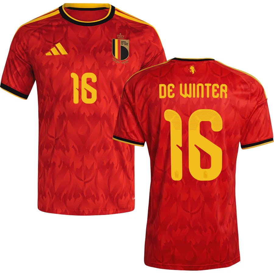 Belgium Koni De Winter 16 Home Soccer Jersey World Cup 2026