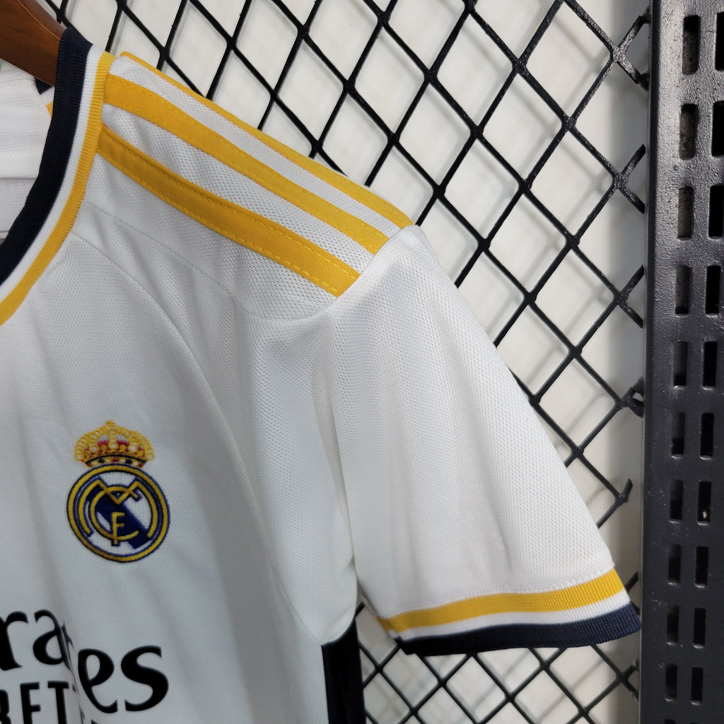 Real Madrid Jude Bellingham 5 Kids Home Soccer Jersey 2023/24