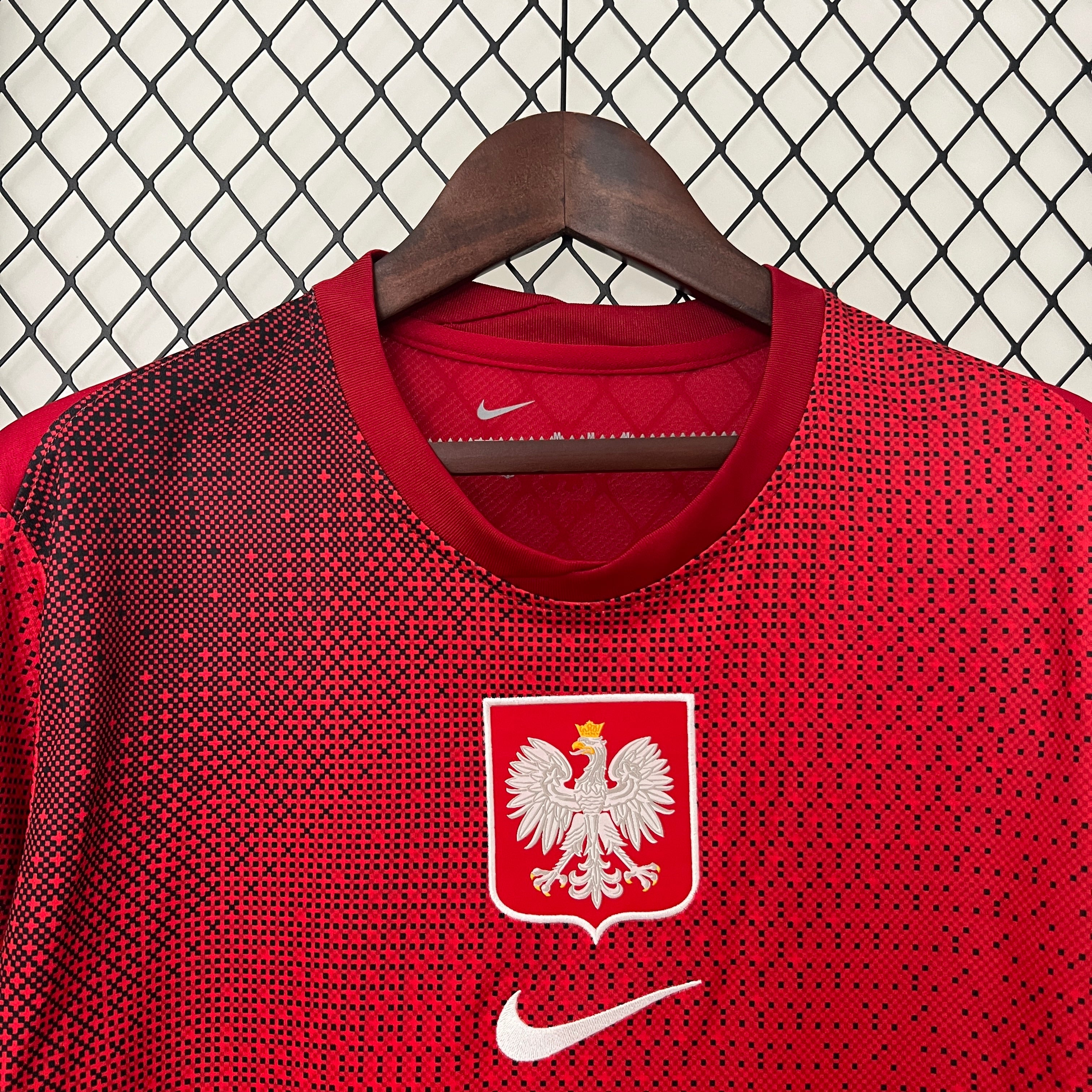 Poland Robert Lewandowski 9 Away Soccer Jersey Euro 2024