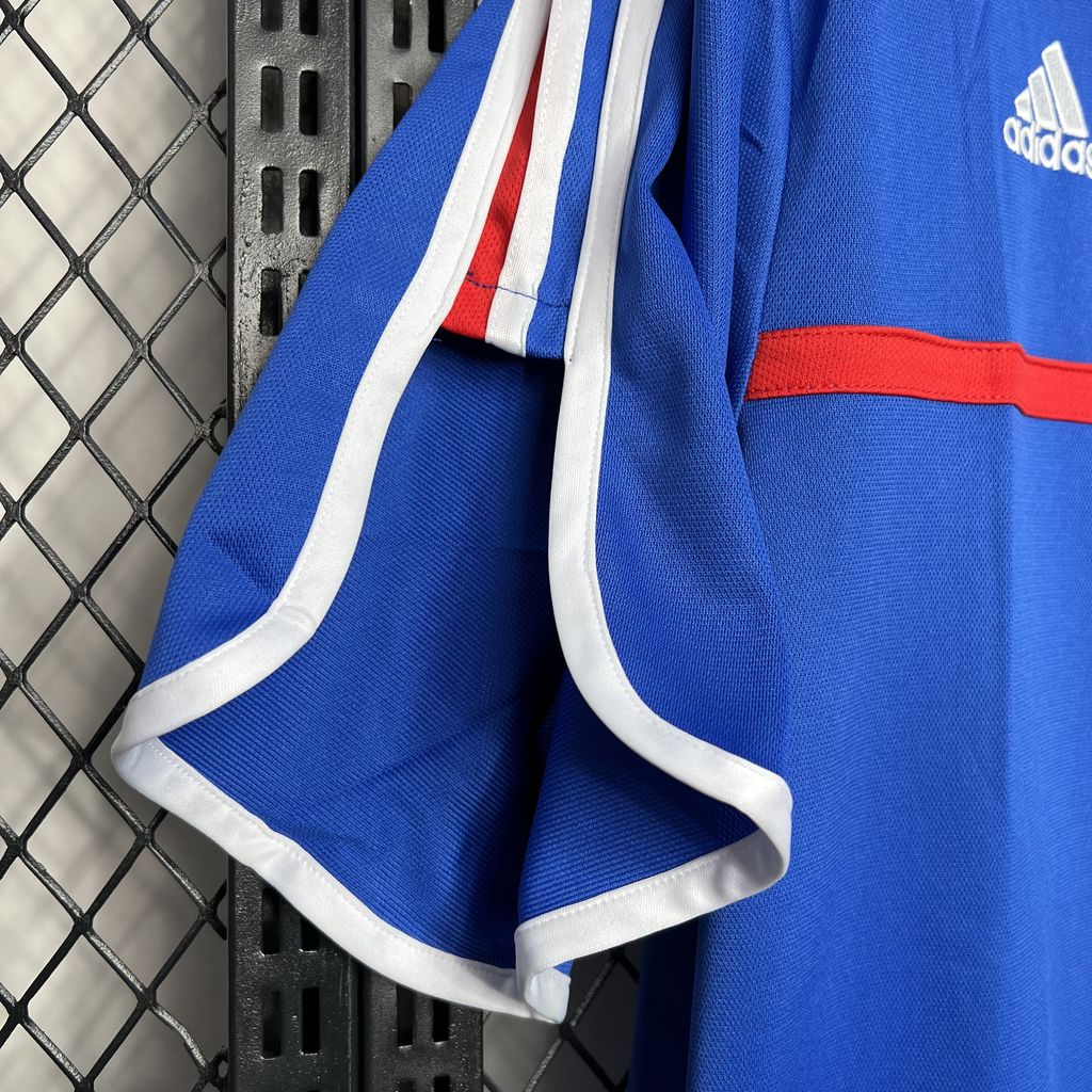 France Home Retro Soccer Jersey UEFA Euro 2000