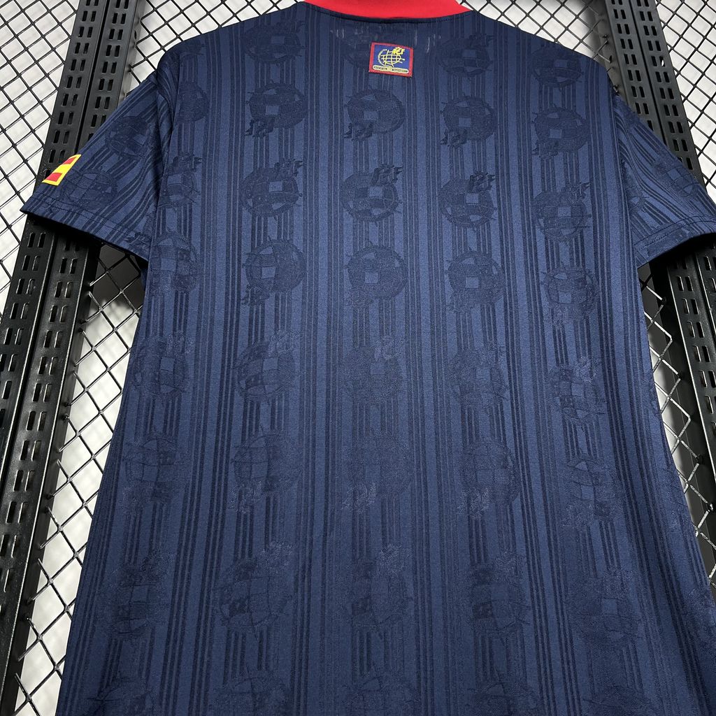 Spain Retro Away Soccer Jersey Euro Cup 1996