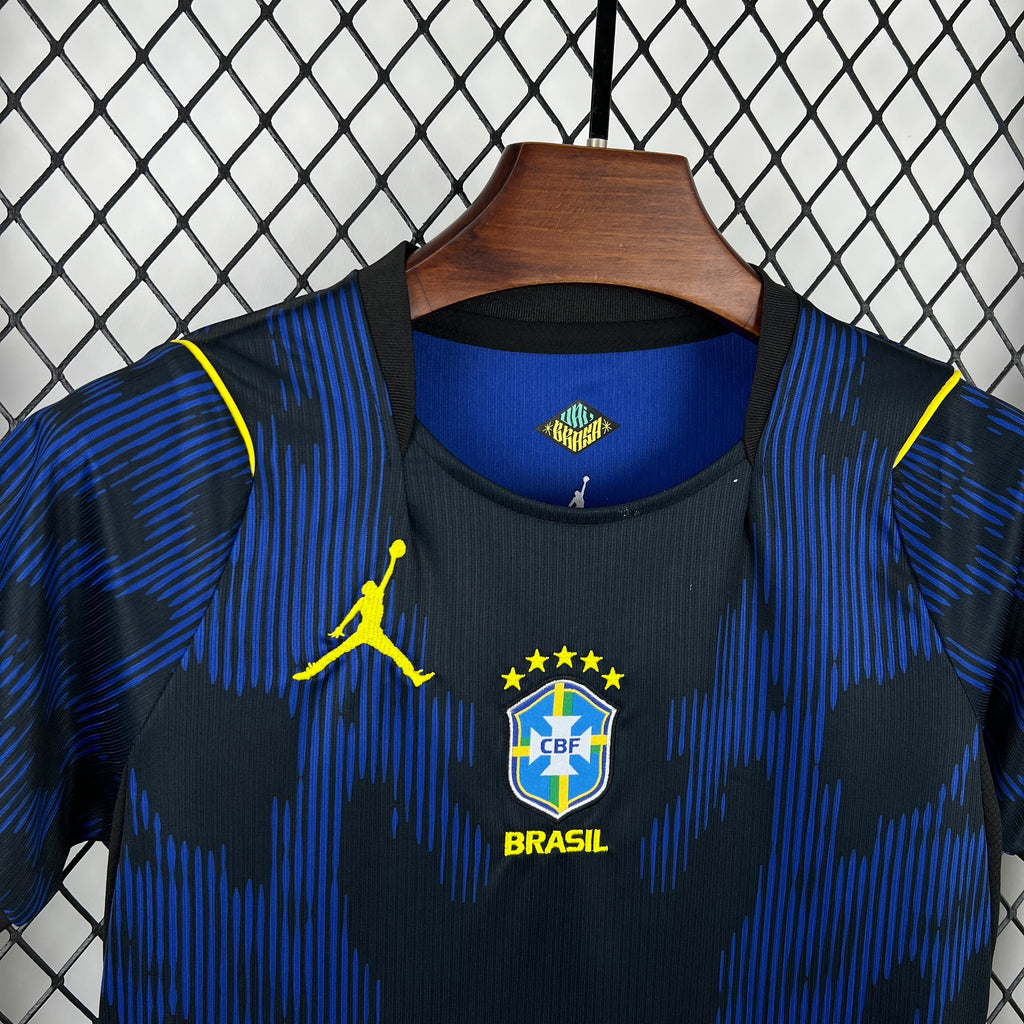 Brazil Kids Away Soccer Jersey World Cup 2026
