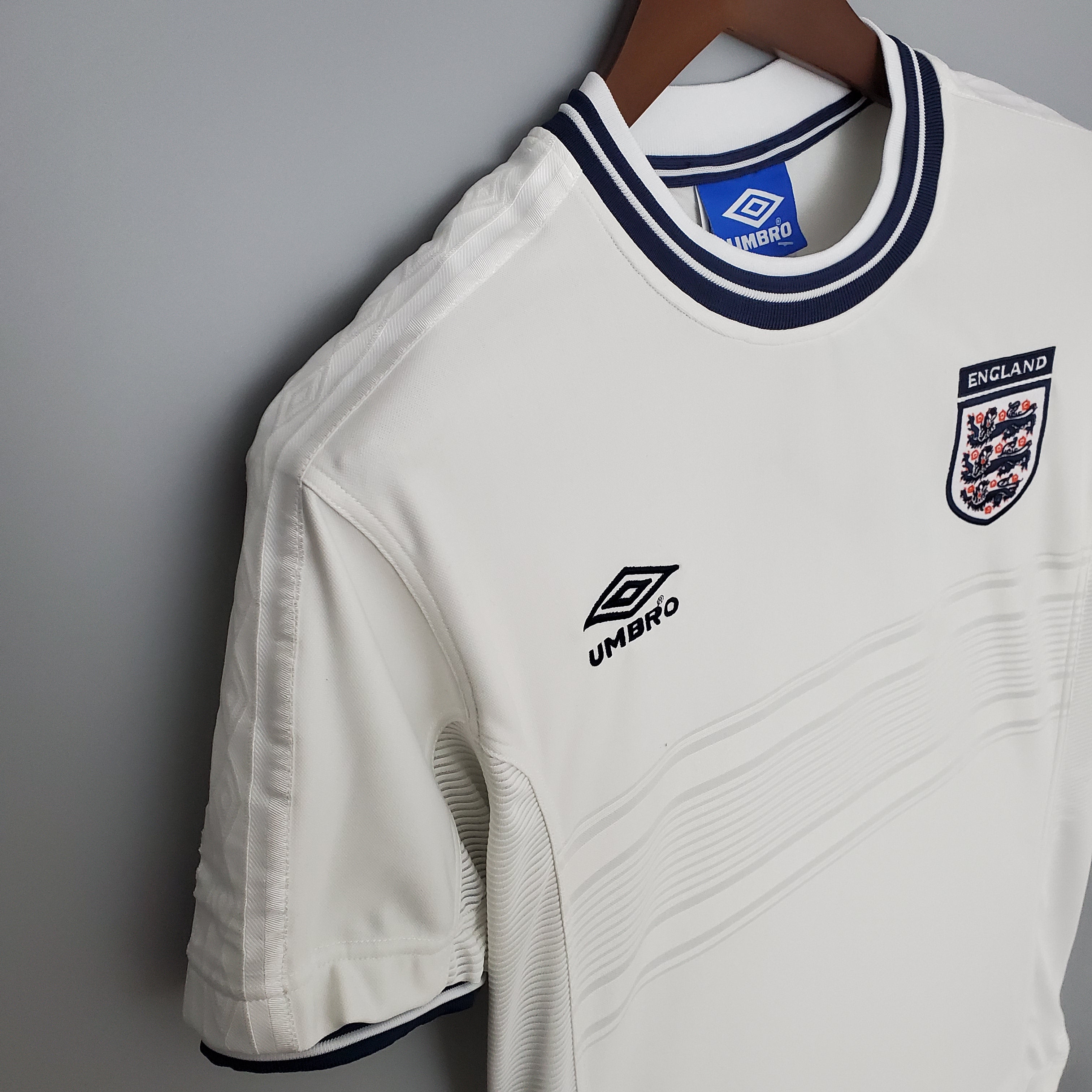 England Retro Home Soccer Jersey Euro Cup 2000