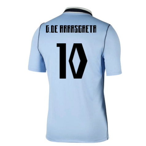 Uruguay Giorgian De Arrascaeta 10 Home Soccer Jersey World Cup 2026