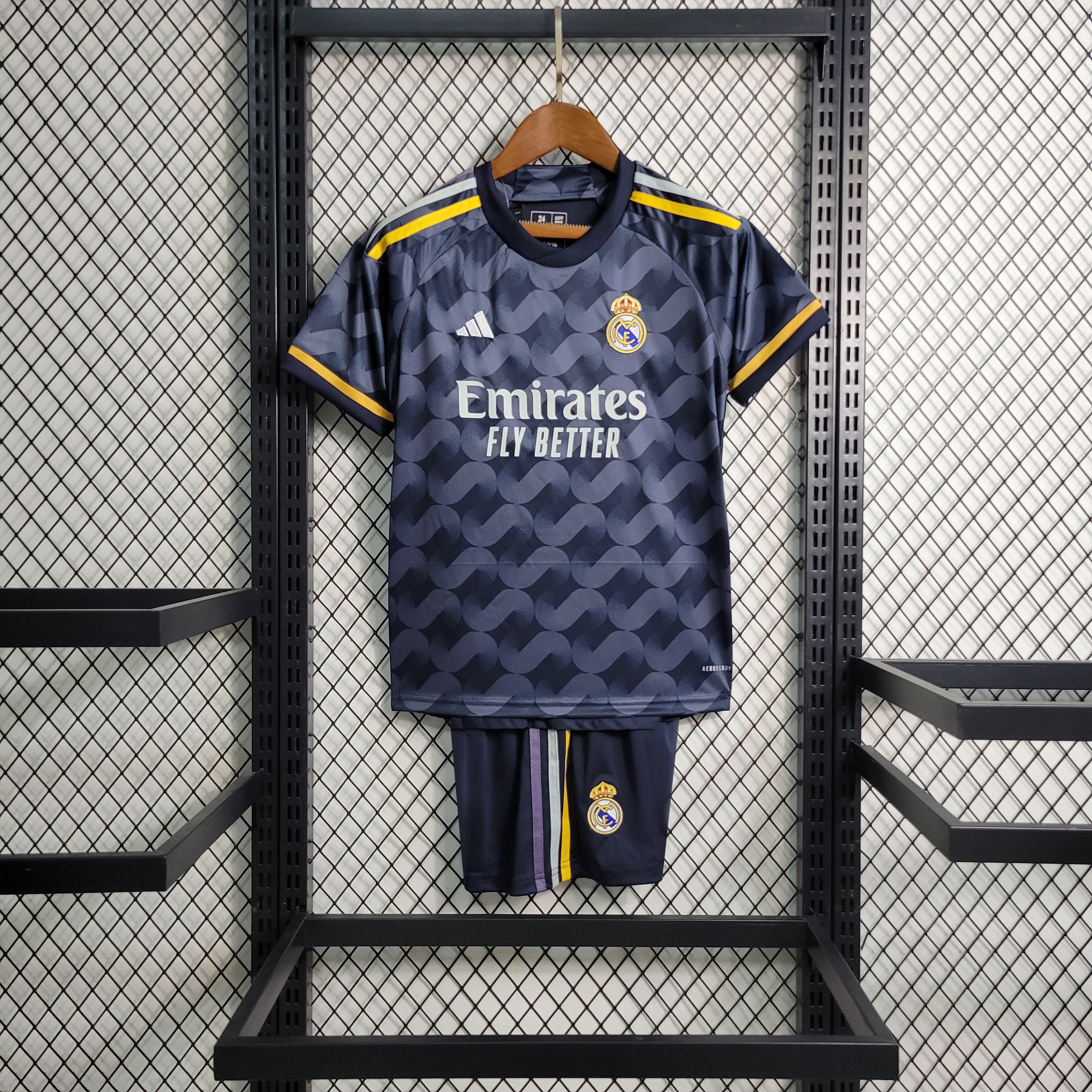 Real Madrid Federico Valverde 15 Kids Away Soccer Jersey 2023/24