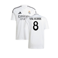 Real Madrid Federico Valverde 8 Home Soccer Jersey 2024/25
