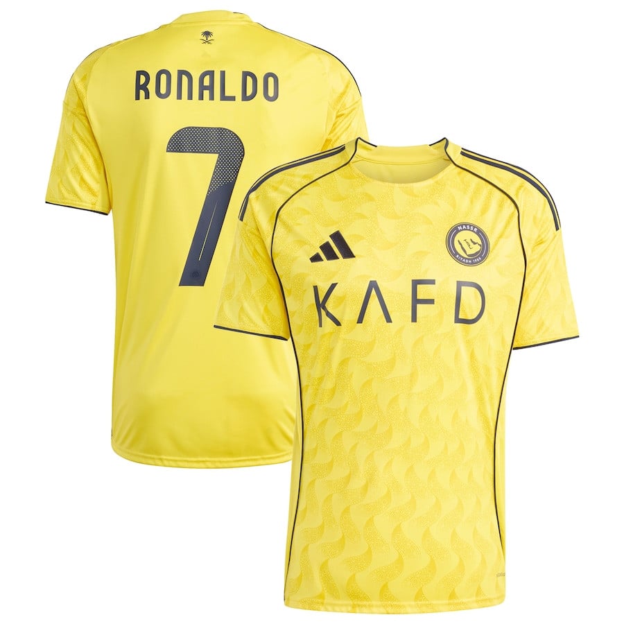 Al Nassr Cristiano Ronaldo 7 Kids Home Soccer Jersey 2025-2026