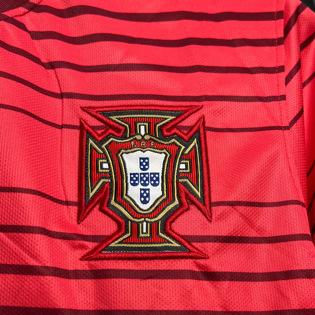 Portugal Retro Home Soccer Jersey World Cup 2014