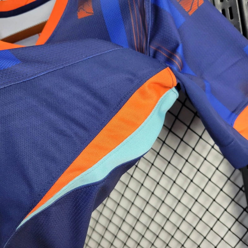 Netherlands Marco van Basten 9 Away Soccer Jersey Euro 2024