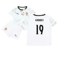 Portugal Nuno Mendes 19 Away Soccer Jersey Kids Kit 2025-2026