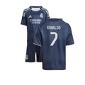 Real Madrid Cristiano Ronaldo 7 Kids Away Soccer Jersey 2025-2026