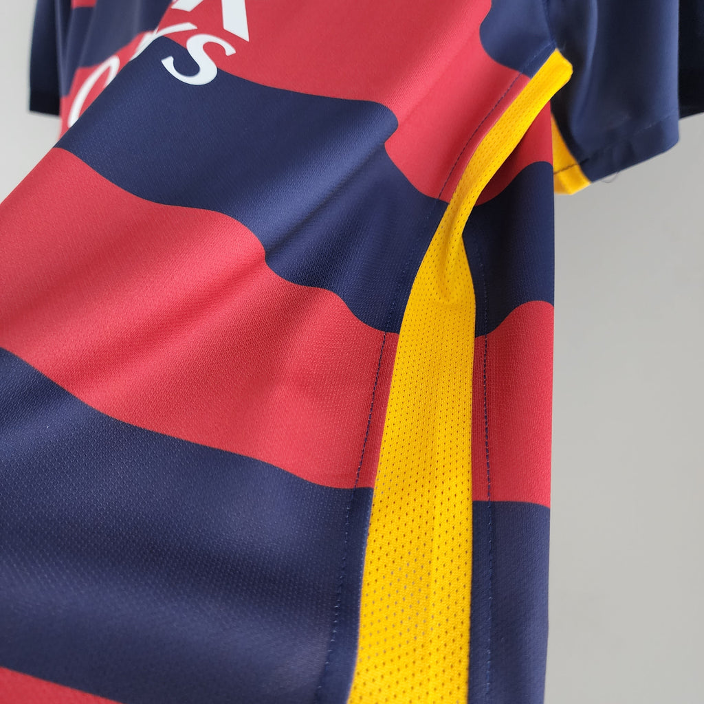 FC Barcelona Lionel Messi 10 Retro Home Soccer Jersey 2015-2016