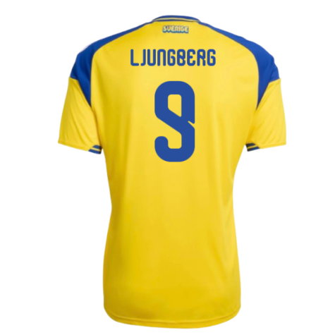 Sweden Freddie Ljungberg 9 Home Soccer Jersey World Cup 2026