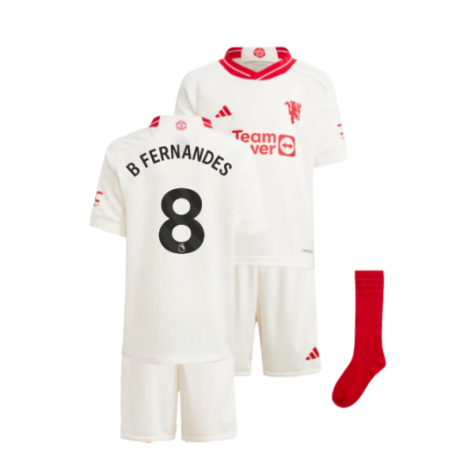 Manchester United Bruno Fernandes 8 Third Kids Soccer Jersey 2023/24