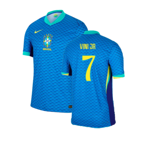 Brazil Vini Jr 7 Away Soccer Jersey 2024/25