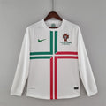 Portugal Retro Long Sleeve Away Soccer Jersey UEFA Euro 2012