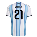 Argentina Paulo Dybala 21 Home Soccer Jersey World Cup 2026
