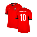Portugal Bernardo Silva 10 Home Soccer Jersey Euro 2024
