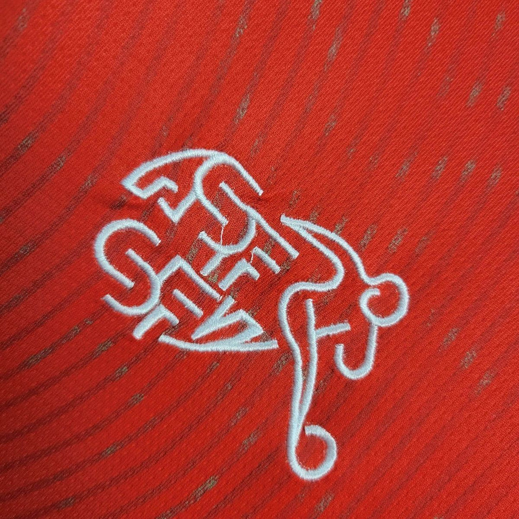 Switzerland Granit Xhaka 10 Home Soccer Jersey World Cup 2026