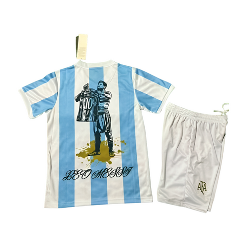 Argentina 50th Anniversary X Lionel Messi Special Edition Kids Soccer Jersey 2024-2025