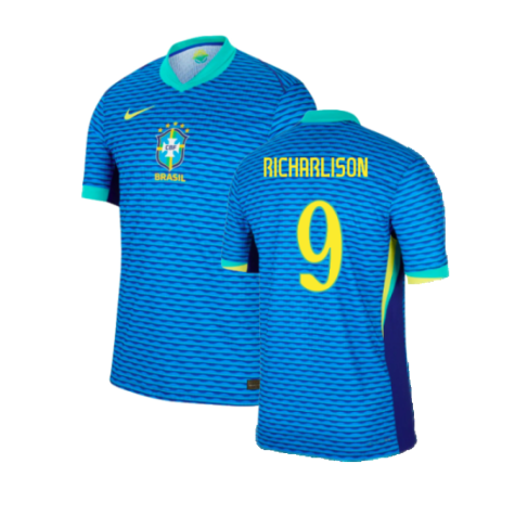 Brazil Richarlison 9 Away Soccer Jersey 2024/25