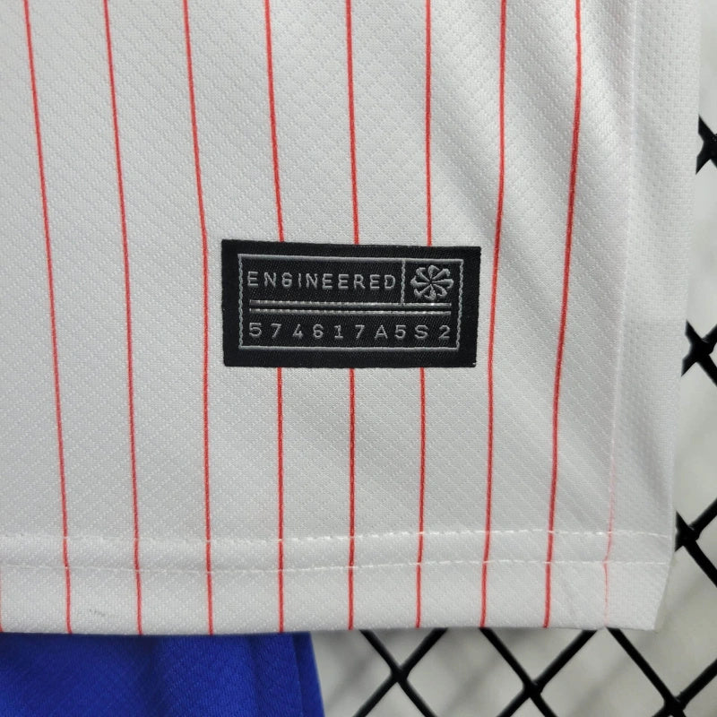France Ousmane Dembélé 11 Kids Away Soccer Jersey Euro 2024