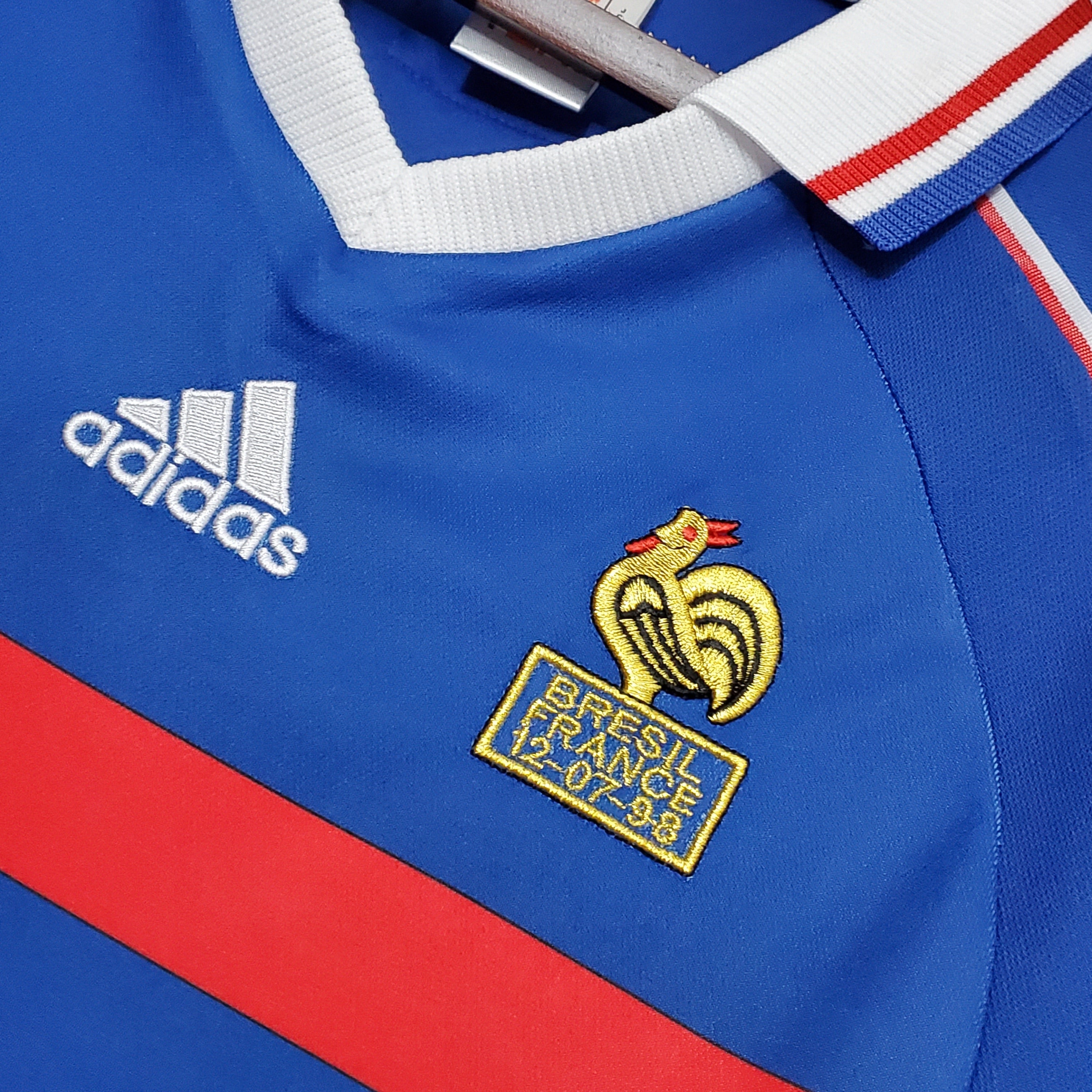 France Home Retro Soccer Jersey World Cup 1998