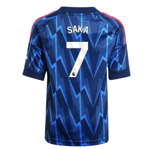 Arsenal Bukayo Saka 7 Kids Away Soccer Jersey 2025-2026