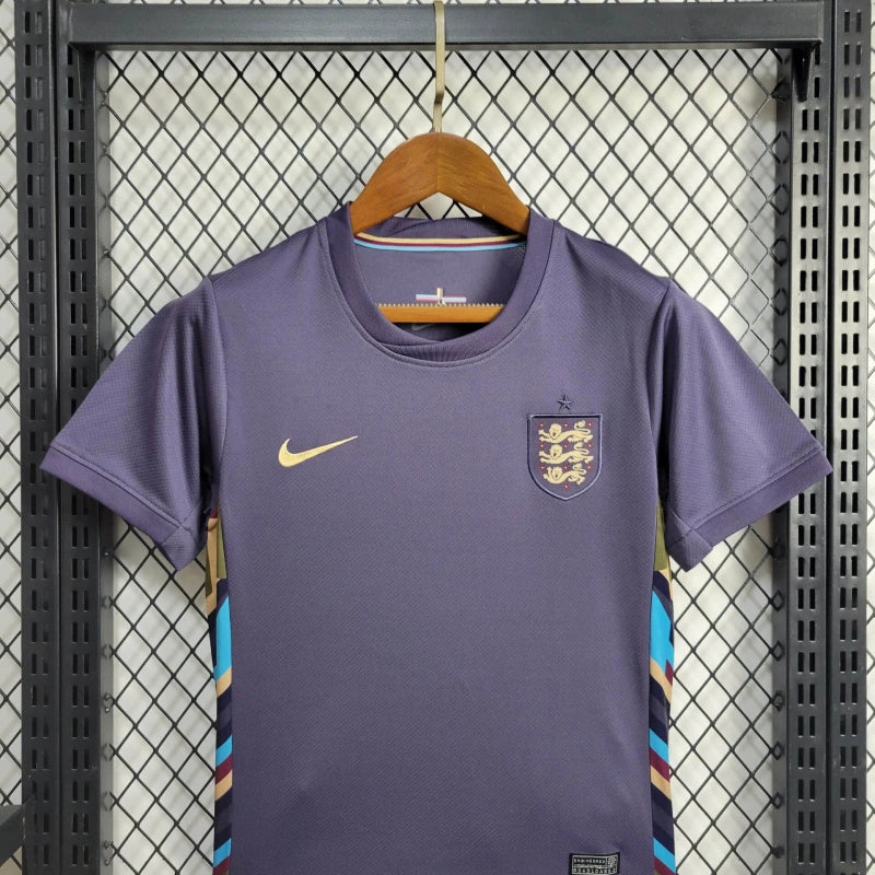 England Kids Away Soccer Jersey UEFA Euro 2024