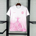 Brazil X Cristo Redentor Special Edition Soccer Jersey 2025-2026 - Pink