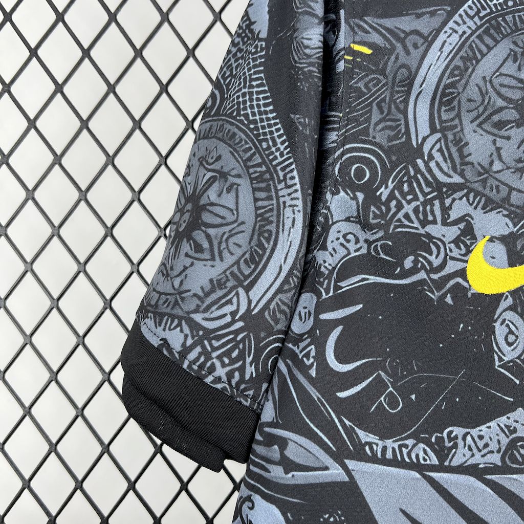 Brazil X Stussy Jesus Christ Special Edition Soccer Jersey 2025-2026 - Black