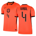 Netherlands Virgil van Dijk 4 Home Soccer Jersey World Cup 2026