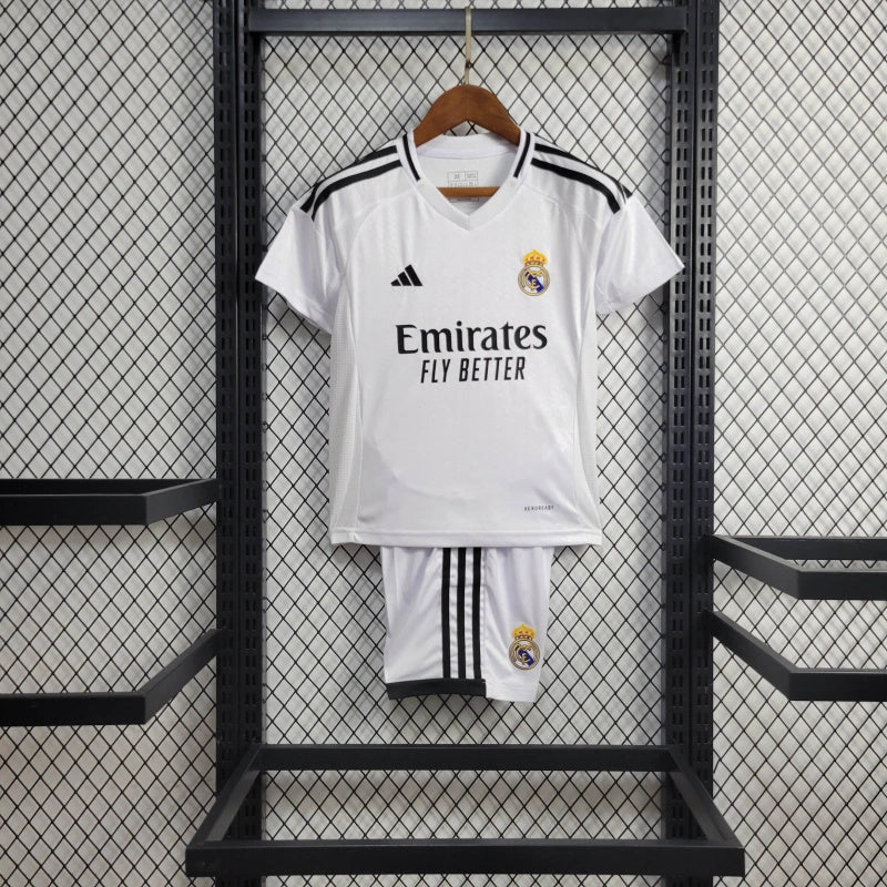 Real Madrid Vini JR 7 Home Kids Soccer Jersey 2024/25