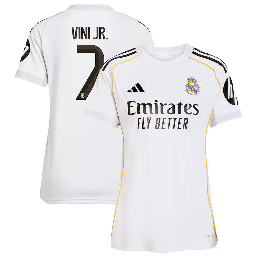 Real Madrid Vini Jr. 7 Women's Home Soccer Jersey 2025-2026