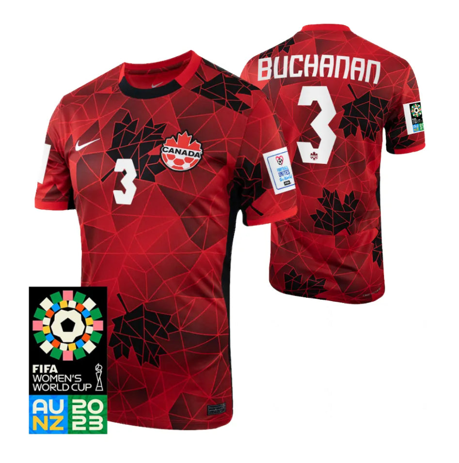 Canada Kadeisha Buchanan 3 Home Soccer Jersey World Cup 2023