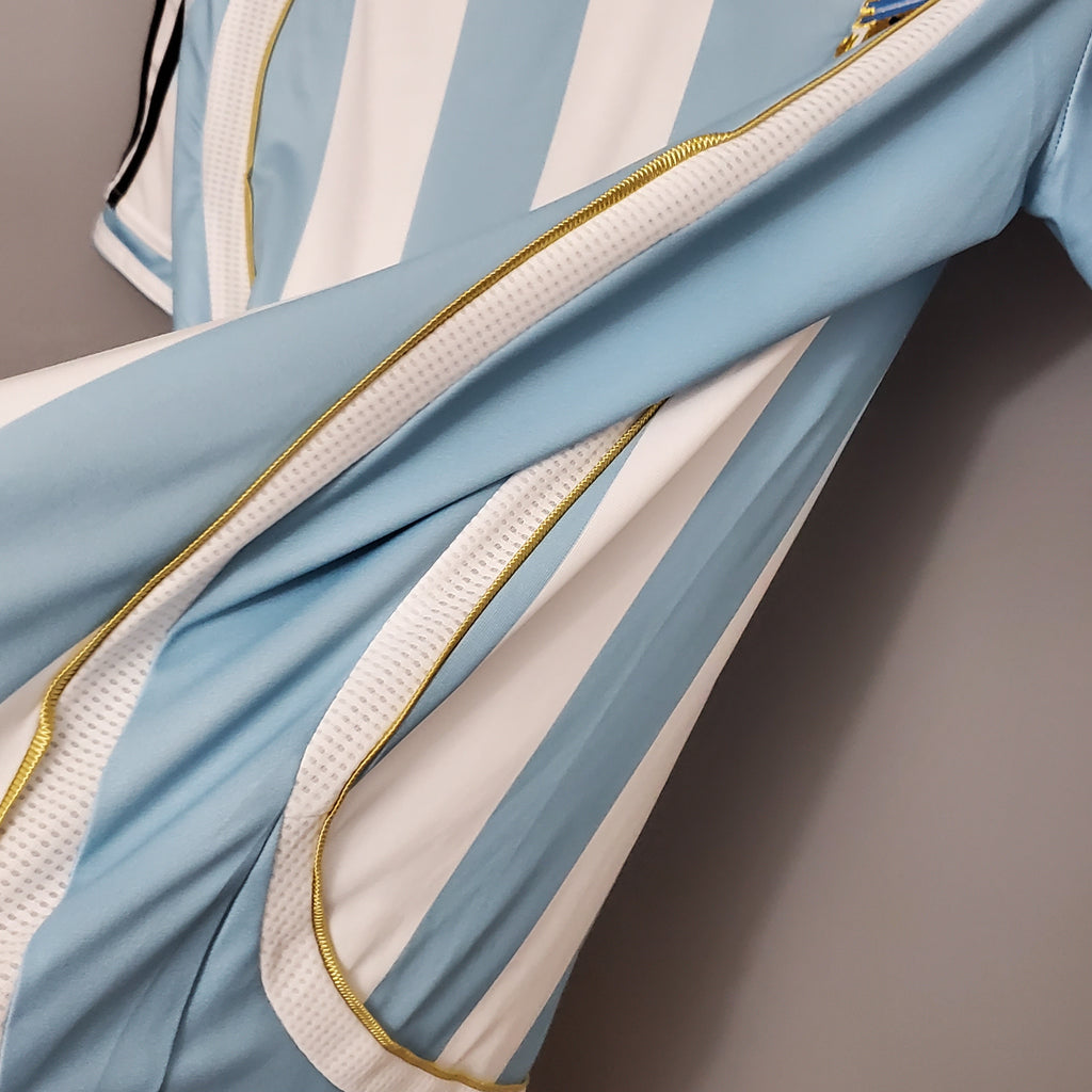 Argentina Lionel Messi 19 Home Retro Soccer Jersey World Cup 2006