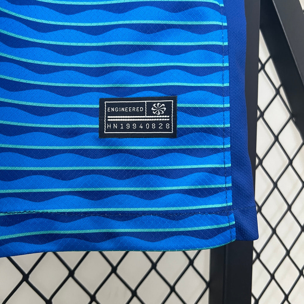 Brazil Bruno Guimarães 5 Away Soccer Jersey 2024/25
