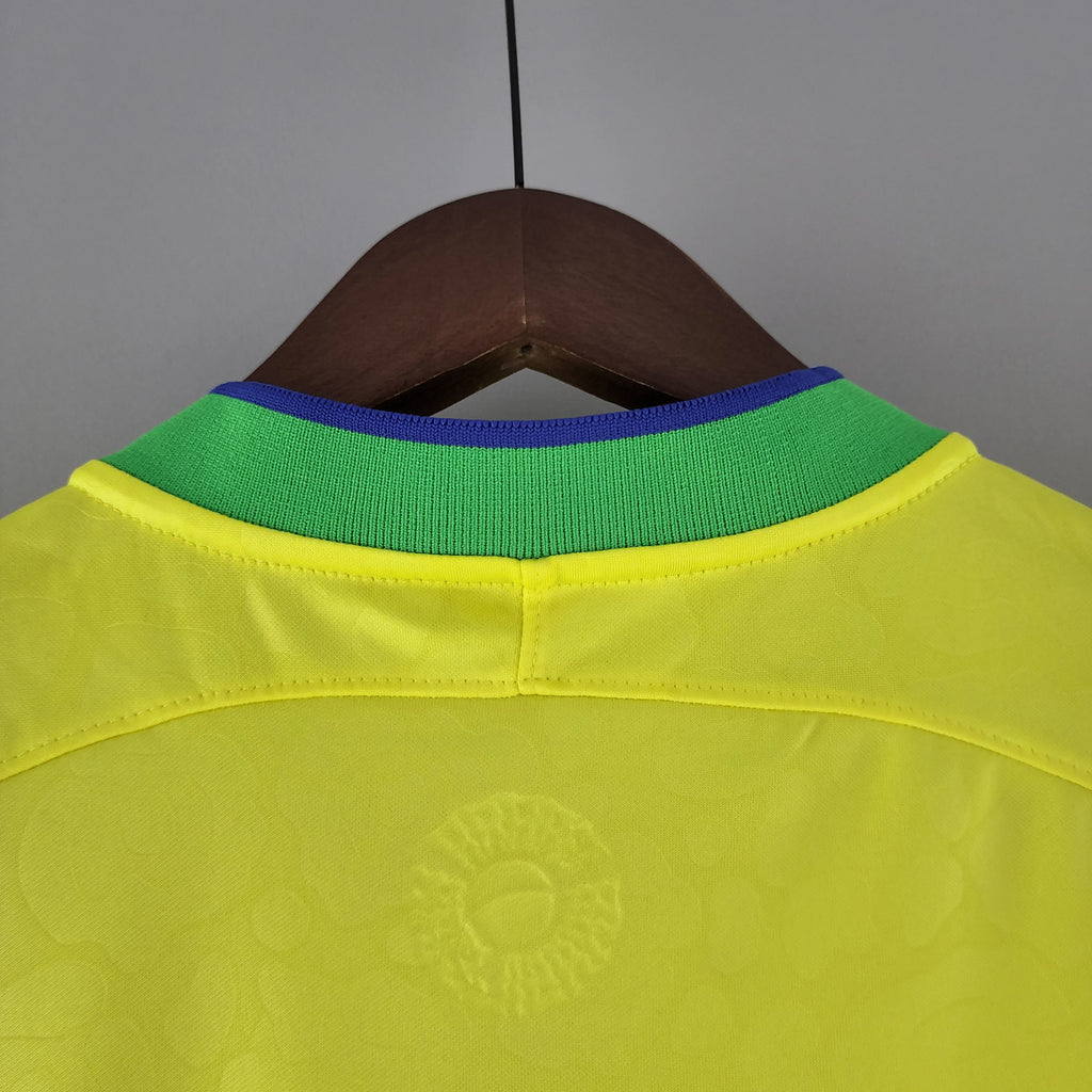 Brazil Neymar JR 10 Home Soccer Jersey World Cup 2022