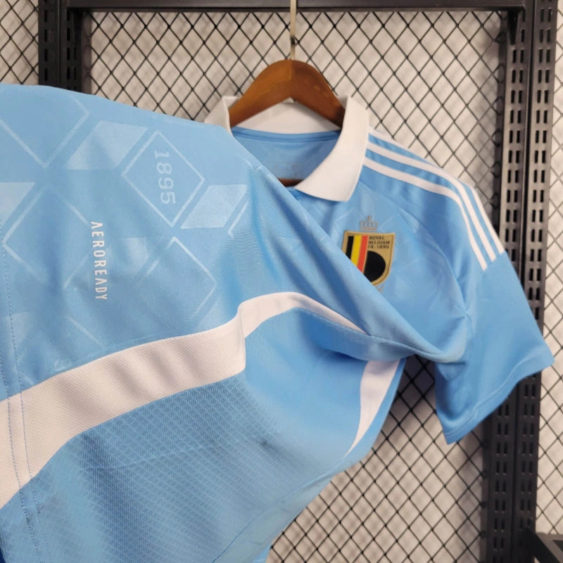 Belgium Leandro Trossard 17 Away Soccer Jersey UEFA Euro 2024