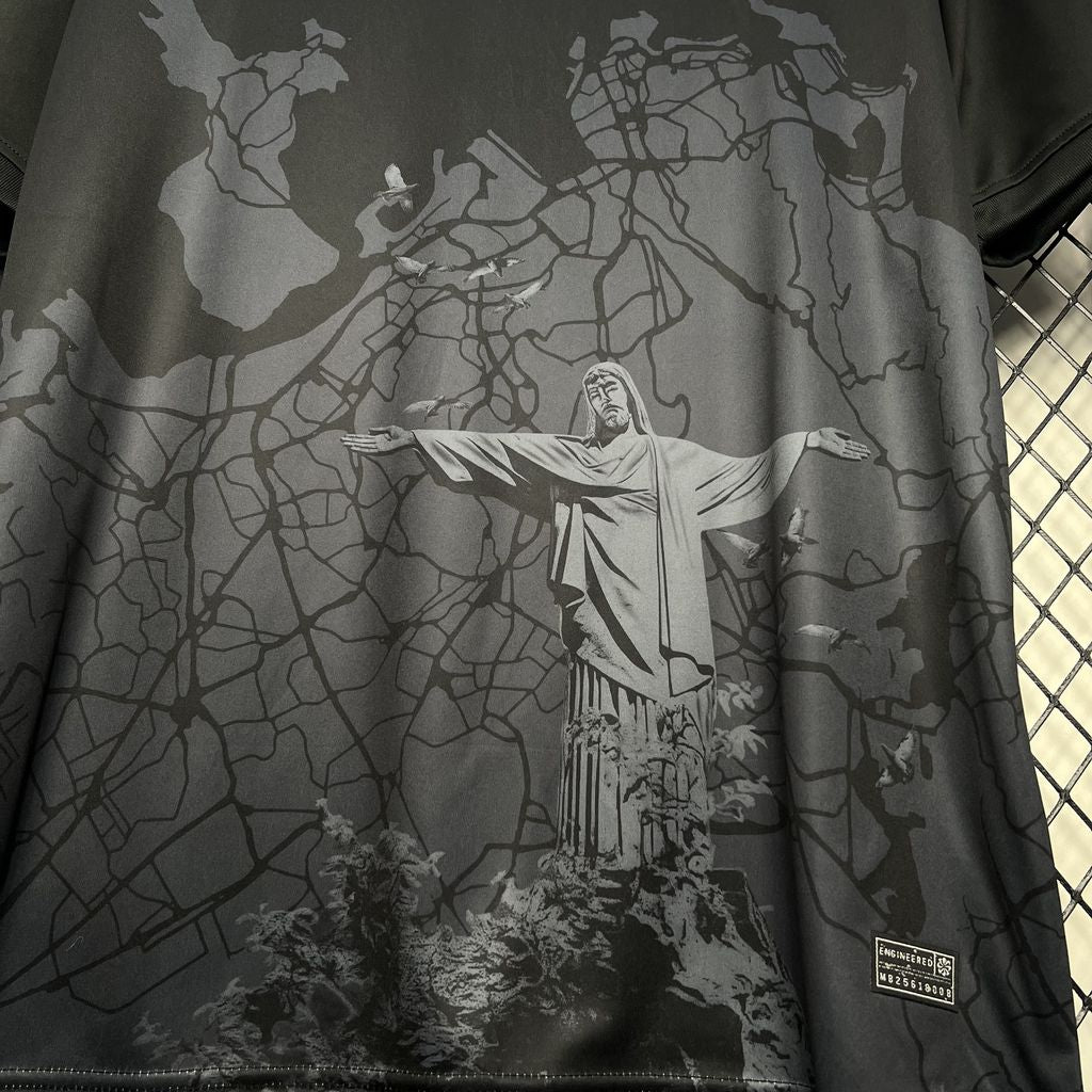 Brazil Jesus Special Edition Soccer Jersey 2024/25 - Black