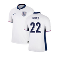England Joe Gomez 22 Home Soccer Jersey Euro 2024
