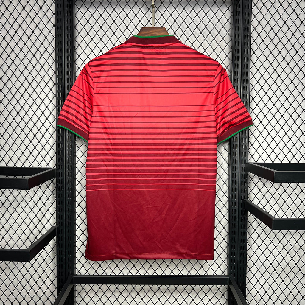 Portugal Retro Home Soccer Jersey World Cup 2014