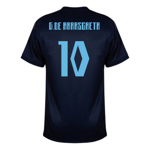 Uruguay Giorgian De Arrascaeta 10 Away Soccer Jersey World Cup 2026