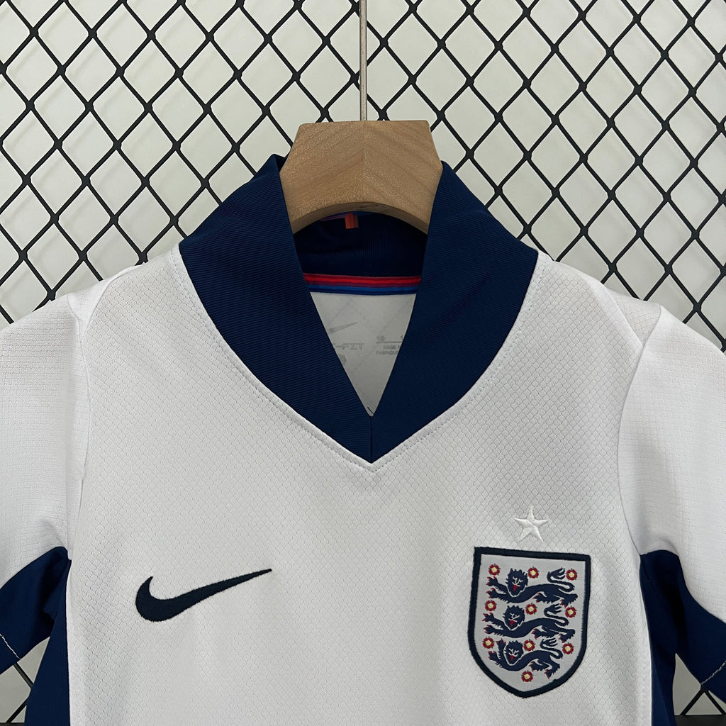 England Bukayo Saka 7 Kids Home Soccer Jersey Euro 2024