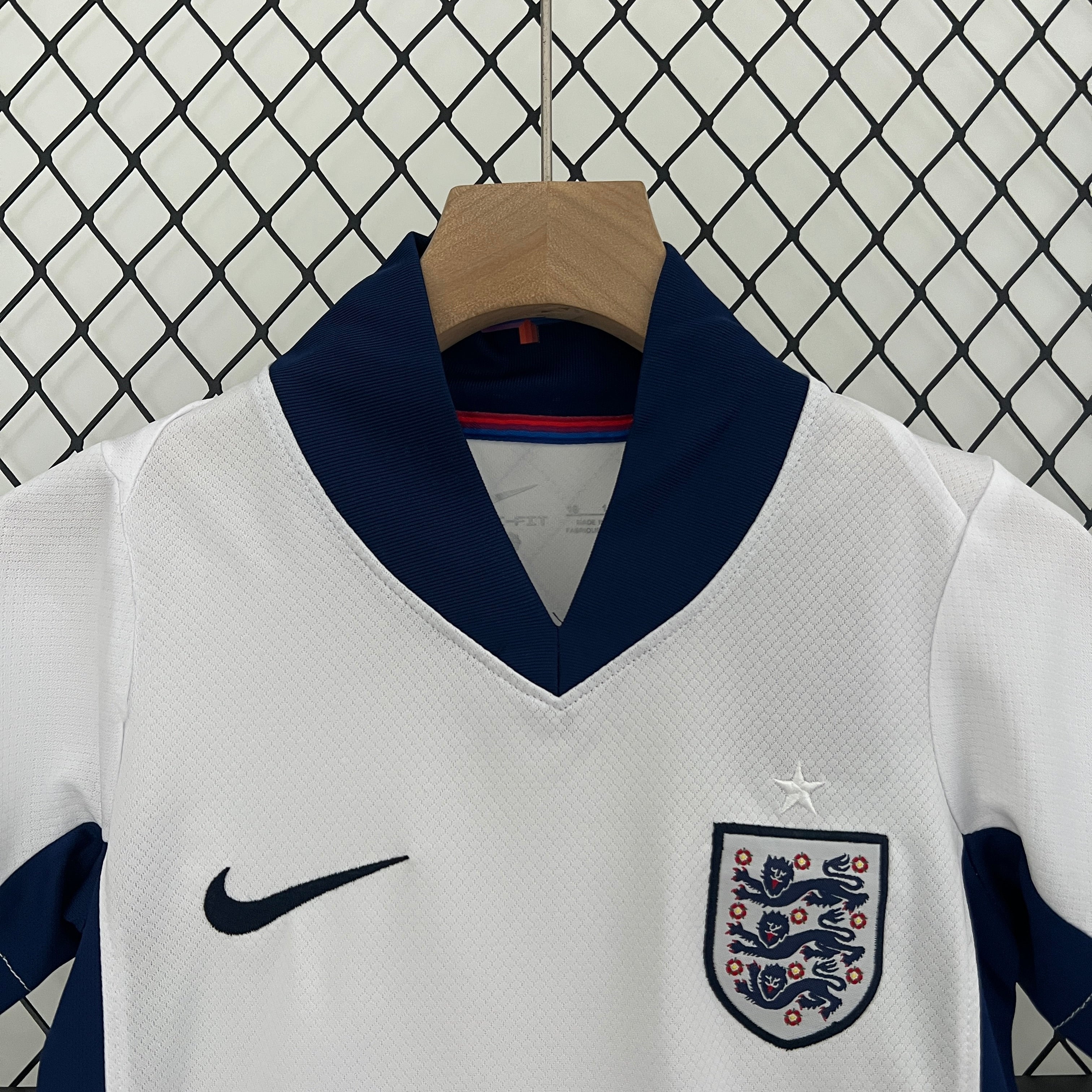 England Steven Gerrard 4 Kids Home Soccer Jersey Euro 2024