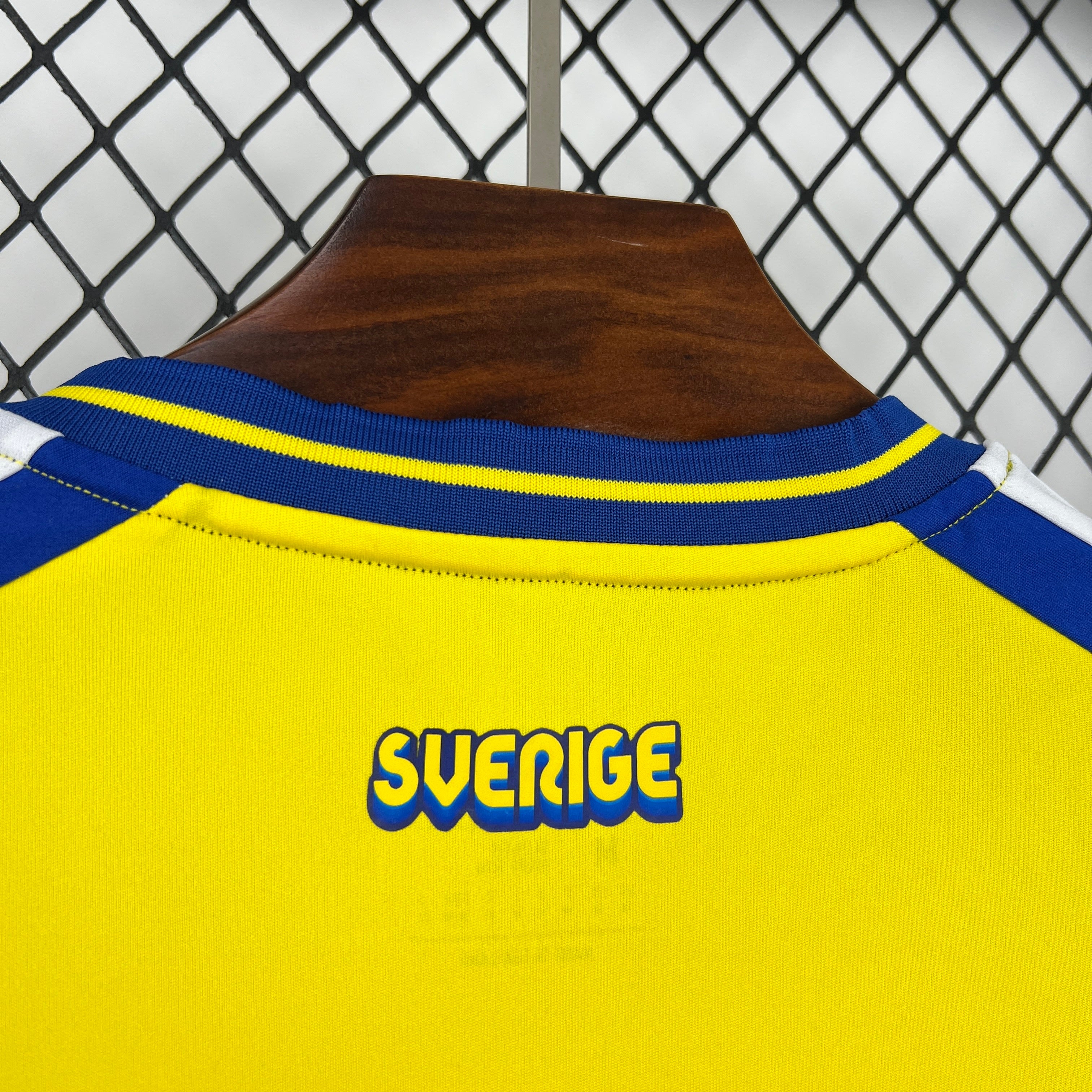 Sweden Hugo Larsson 20 Home Soccer Jersey World Cup 2026