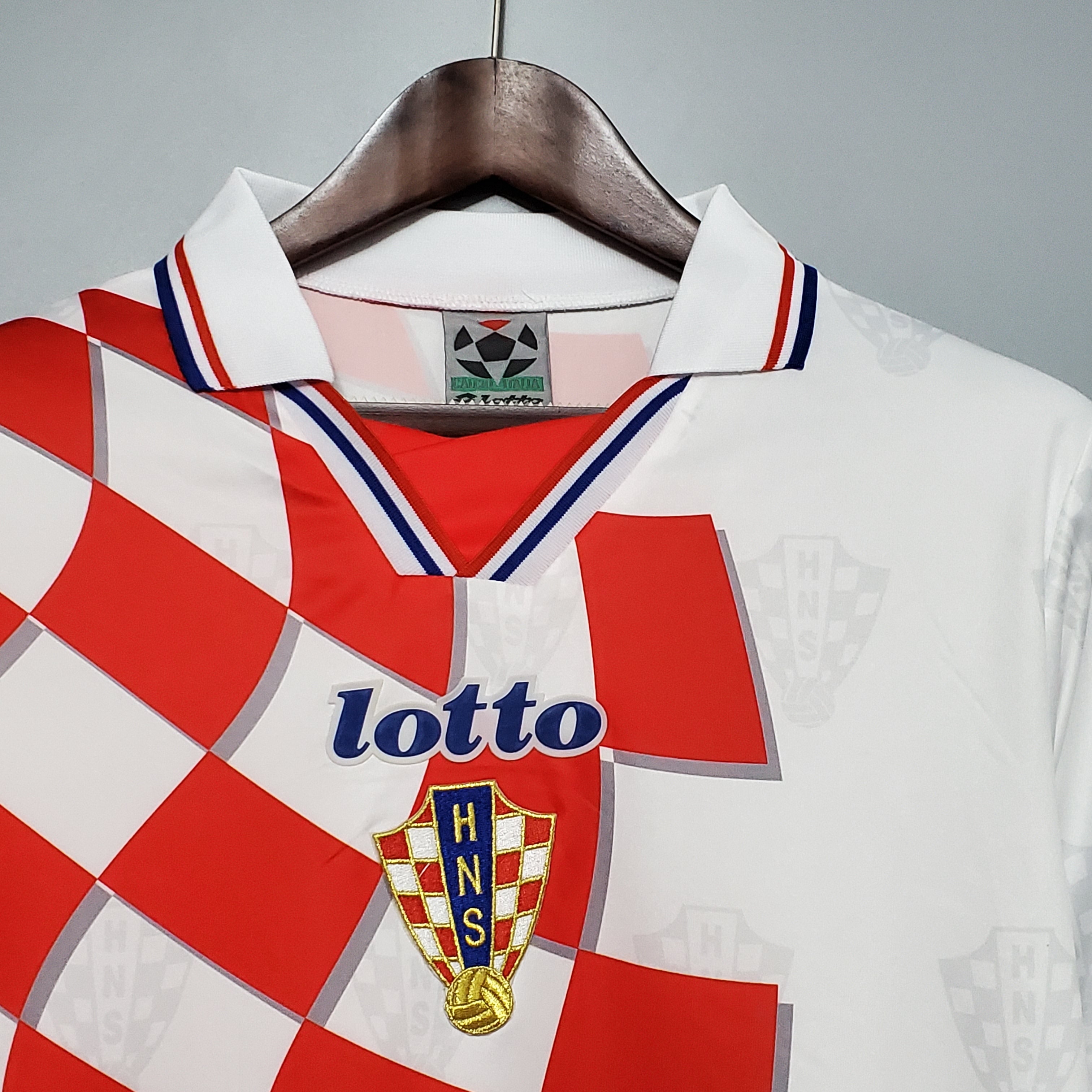Croatia Away Retro Soccer Jersey World Cup 1998