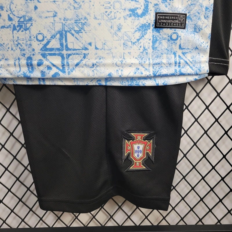 Portugal Bernardo Silva 10 Kids Away Soccer Jersey Euro 2024