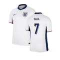 England Bukayo Saka 7 Home Soccer Jersey Euro 2024